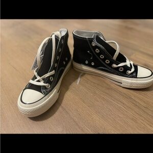 Black High-Top Sneakers